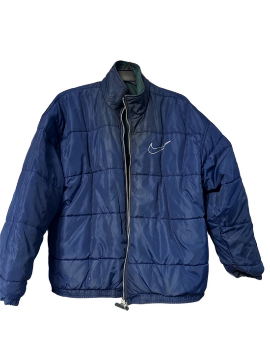 Nike Other - Nike Men’s Blue Quilted Puffer Jacket with Swoosh